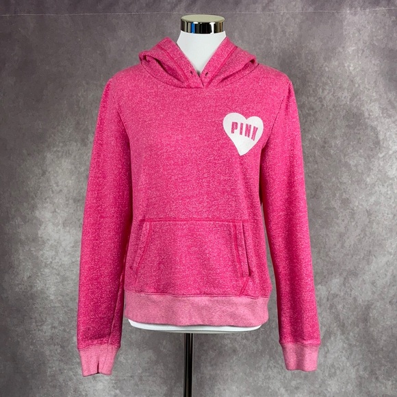 PINK Victoria’s Secret Pink Hoodie Sweatshirt Med - Picture 2 of 11
